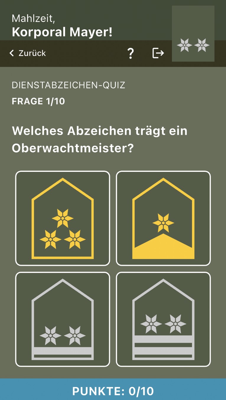 Dienstgrad Quiz