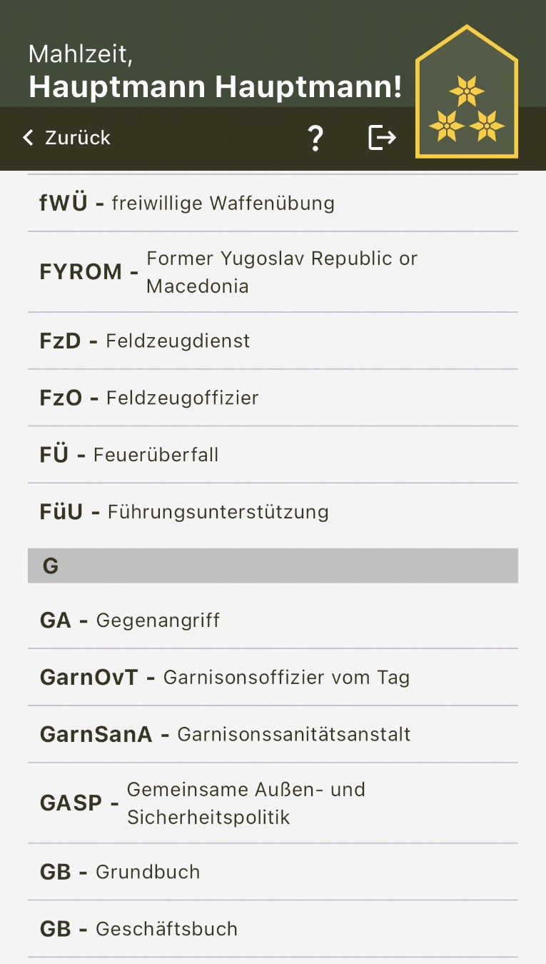 Abkürzungsverzeichnis